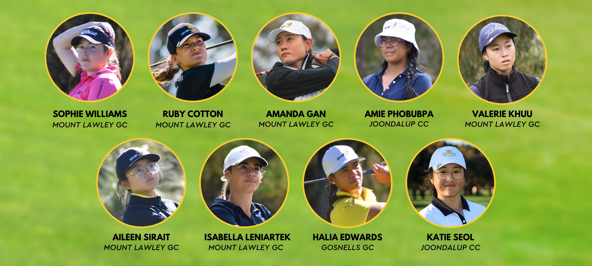 GolfWA Women's Squad