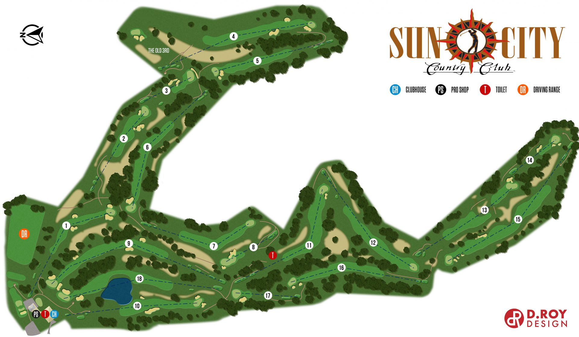 Sun City Course map